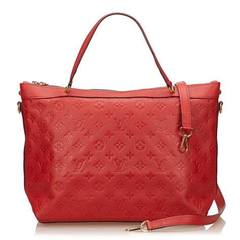 louis vuitton red bag leather|louis vuitton handbag red inside.